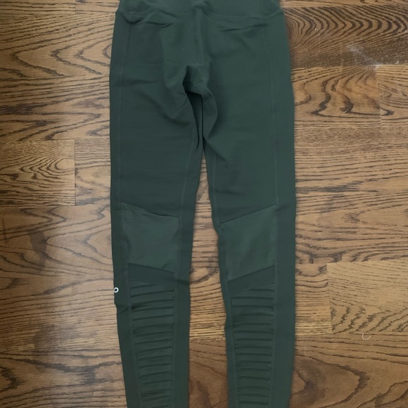 alo High-waist Moto Legging Hunter Green - Picture 5 of 5